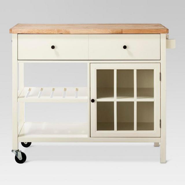 Windham Wood Top Kitchen Island Off-White - Threshold™
