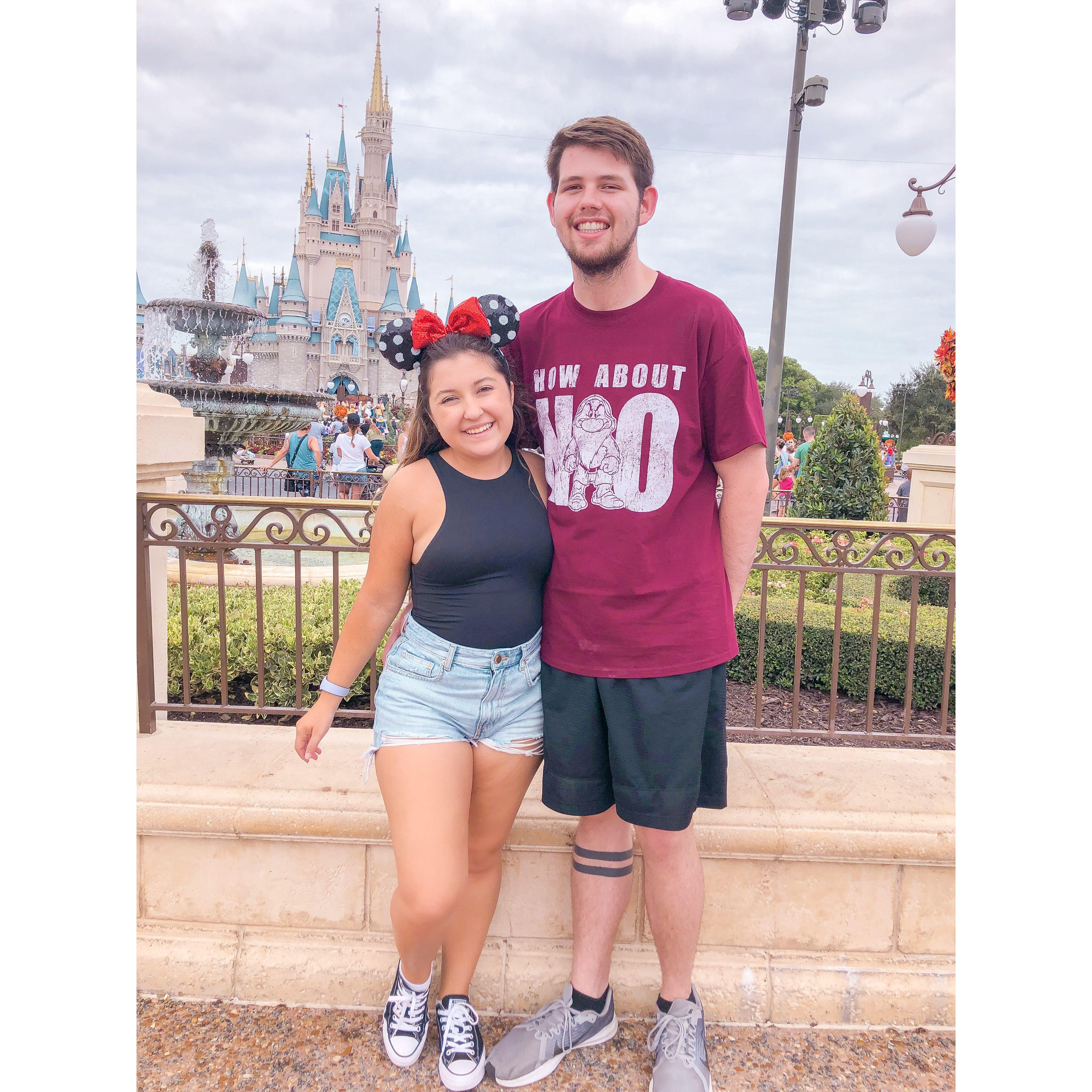 First of many trips to Disney - we became "Facebook official" later that day.