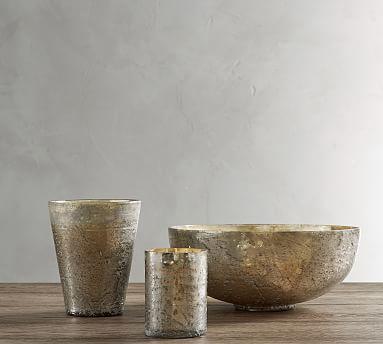 Rough Cast Mercury Candle Pot