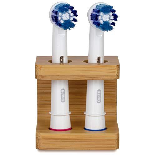 Eco-Friendly Bamboo Toothbrush Holder for Oral B Toothbrush Heads. Plastic-Free, Eco-Friendly, Hand-Made Electric Toothbrush Head Holder. Help Save The Planet.