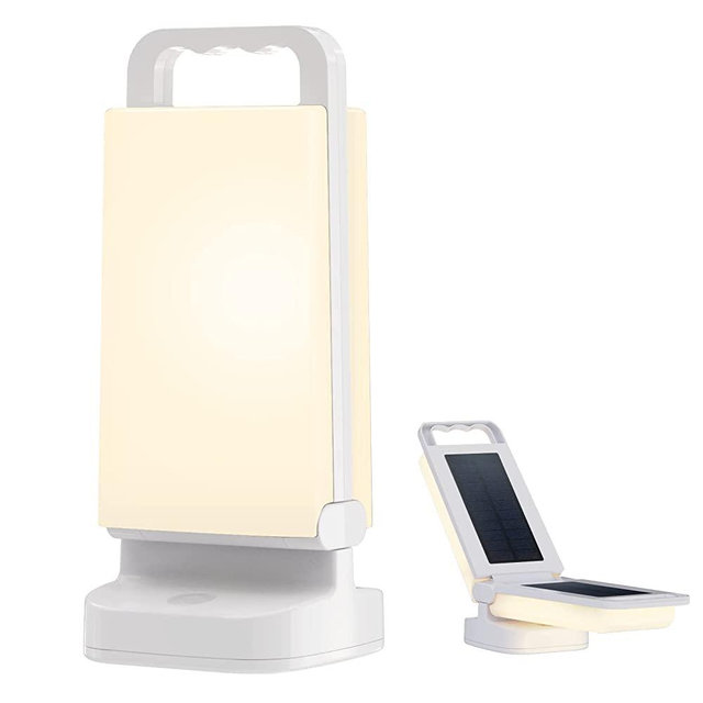Lepwings Solar Camping Light – 4400mAh Rechargeable Lantern 2-in-1 Dimmable Night Light and Solar Power Bank with USB Charging – Lighting for Camping, Hiking, Fish, Emergency and Outages