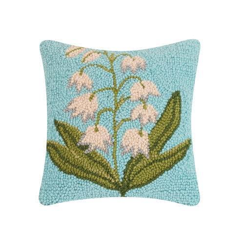 Peking Handicraft - Lily Valley Hook Pillow 10x10 - 30RN123C10SQ