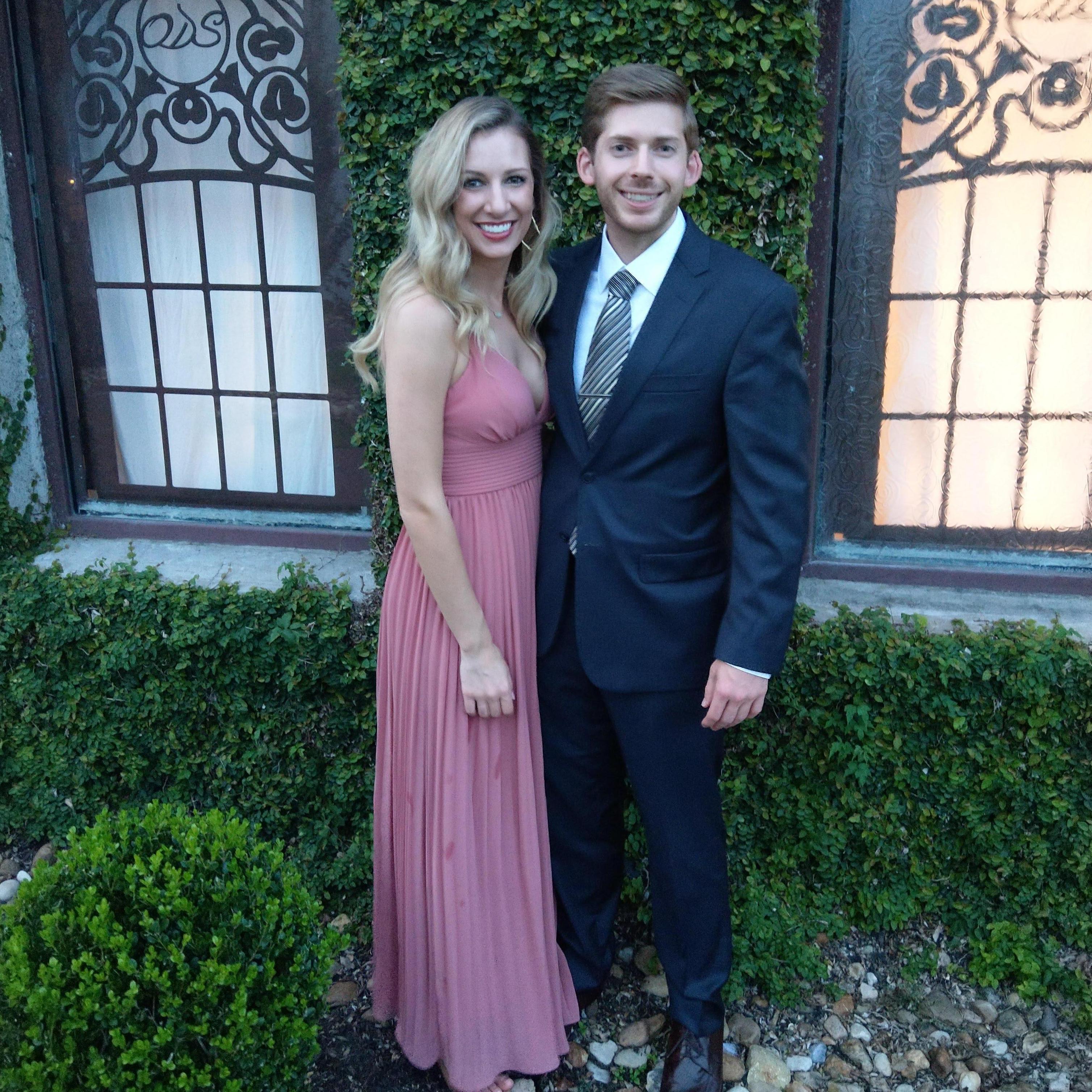 Celebrating Andy and Tori's wedding. September 2018