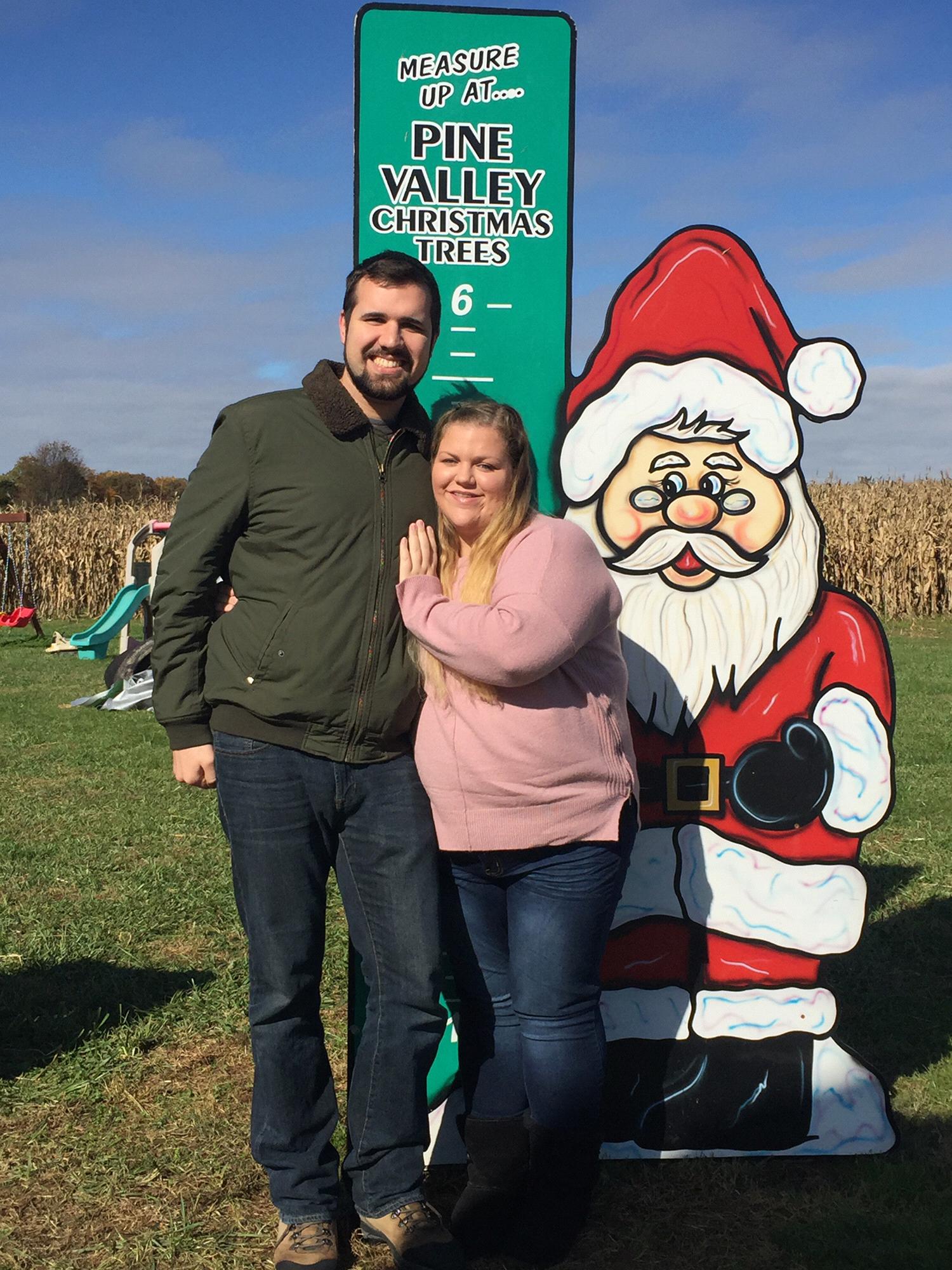 November 8th 2017.
Fun Fact: We use Ben's height to know the size of our tree.