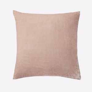 Lush Velvet Pillow Cover, 20"x20", Dusty Blush