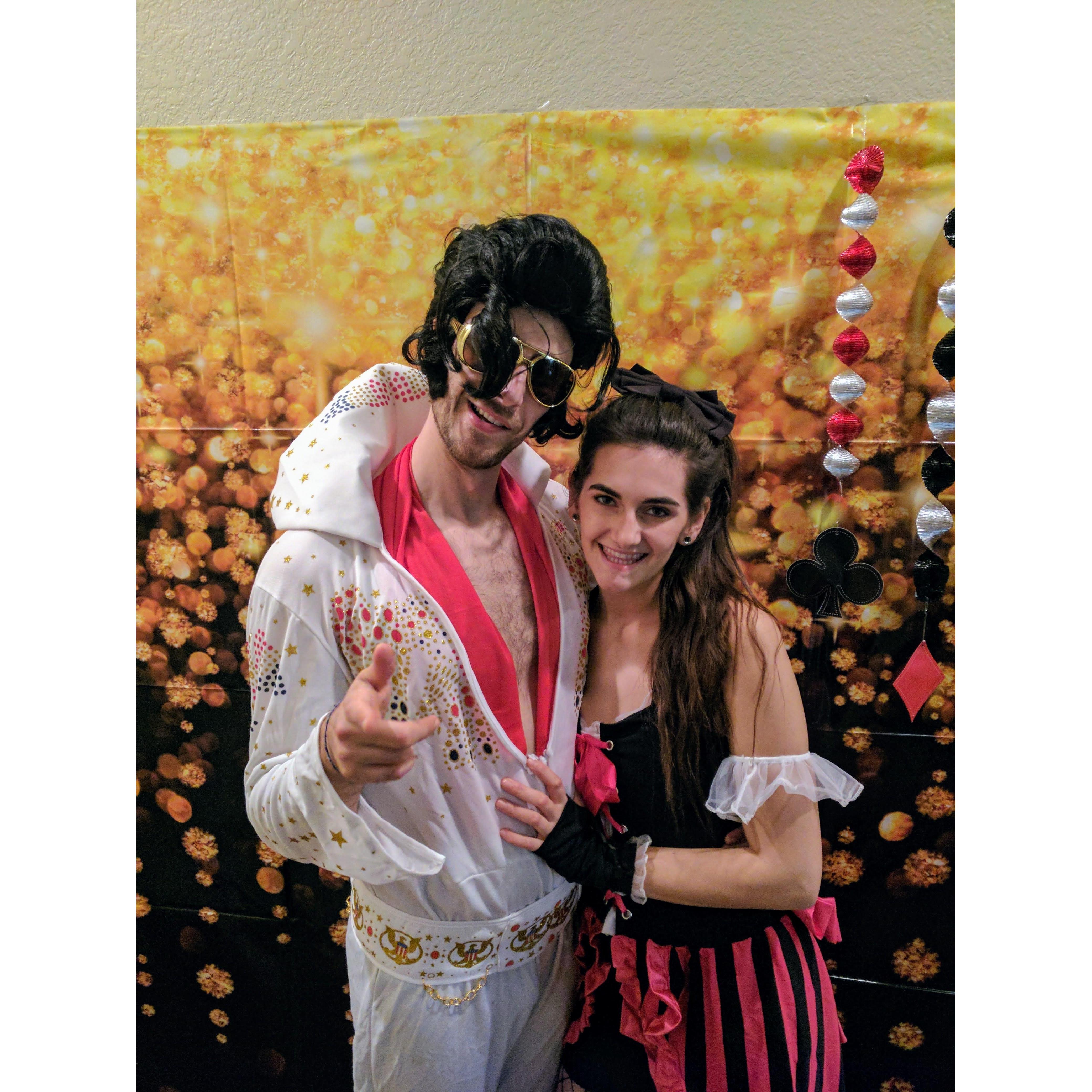 Dec 2018 Marshall, TX
New Year's costume party with Rachel (Chad's sister) and Jeff (Rachel's husband) and their friends