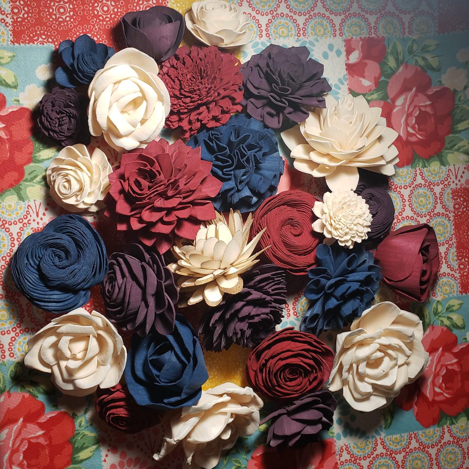 Wedding Flowers After Dye Process