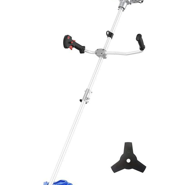 WILD BADGER POWER 52cc Weed Eater/Wacker Gas Powered, 3 in 1 String Trimmer/Edger 18'' with 10'' Brush Cutter,Rubber Handle & Shoulder Strap Included