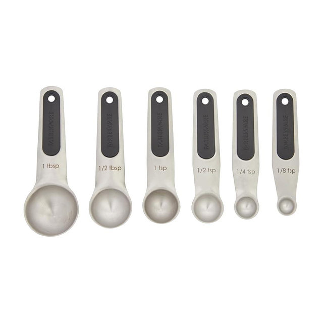 Farberware Professional Stainless SteelMeasuring Spoons Precision and Ease in Every Scoop, Features Magnetic Handles for Easy Storage, Dishwasher Safe