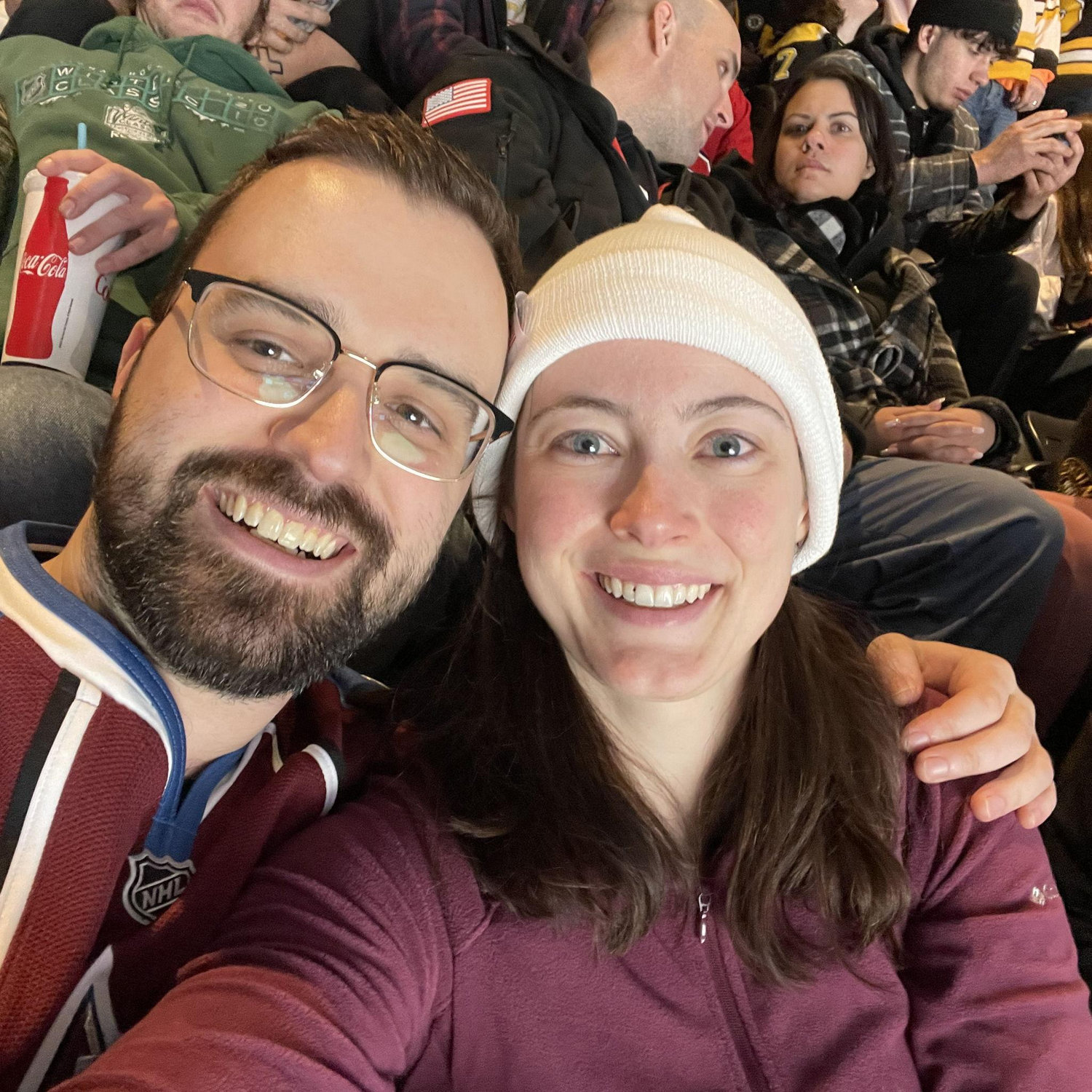 Bruins vs Avalanche for Andrew's 30th birthday