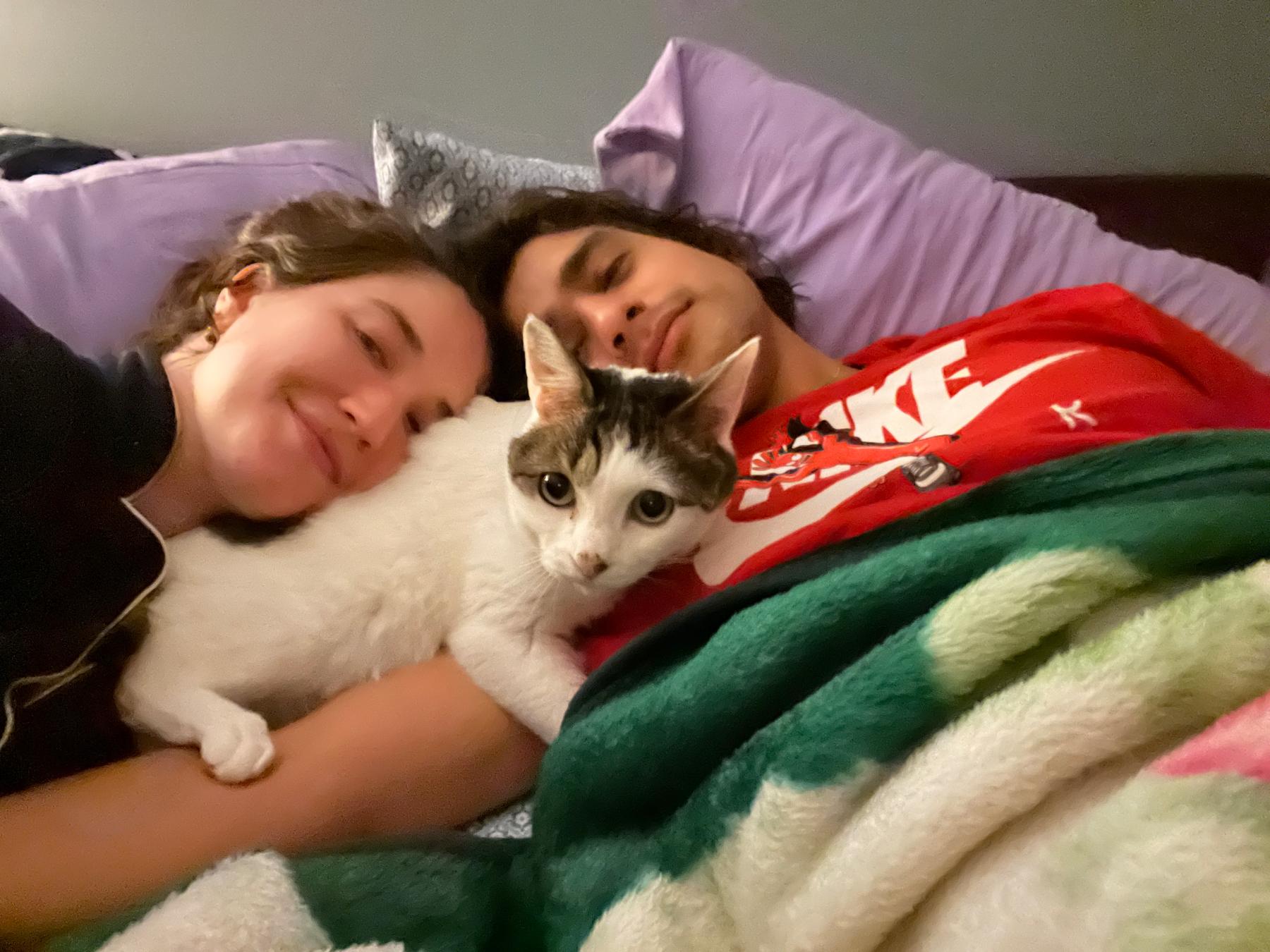 Snuggles with our baby boy, Gwen!