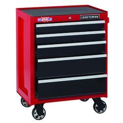 Craftsman® 26" x 18" Red & Black 5-Drawer Rolling Tool Cabinet at Menards®