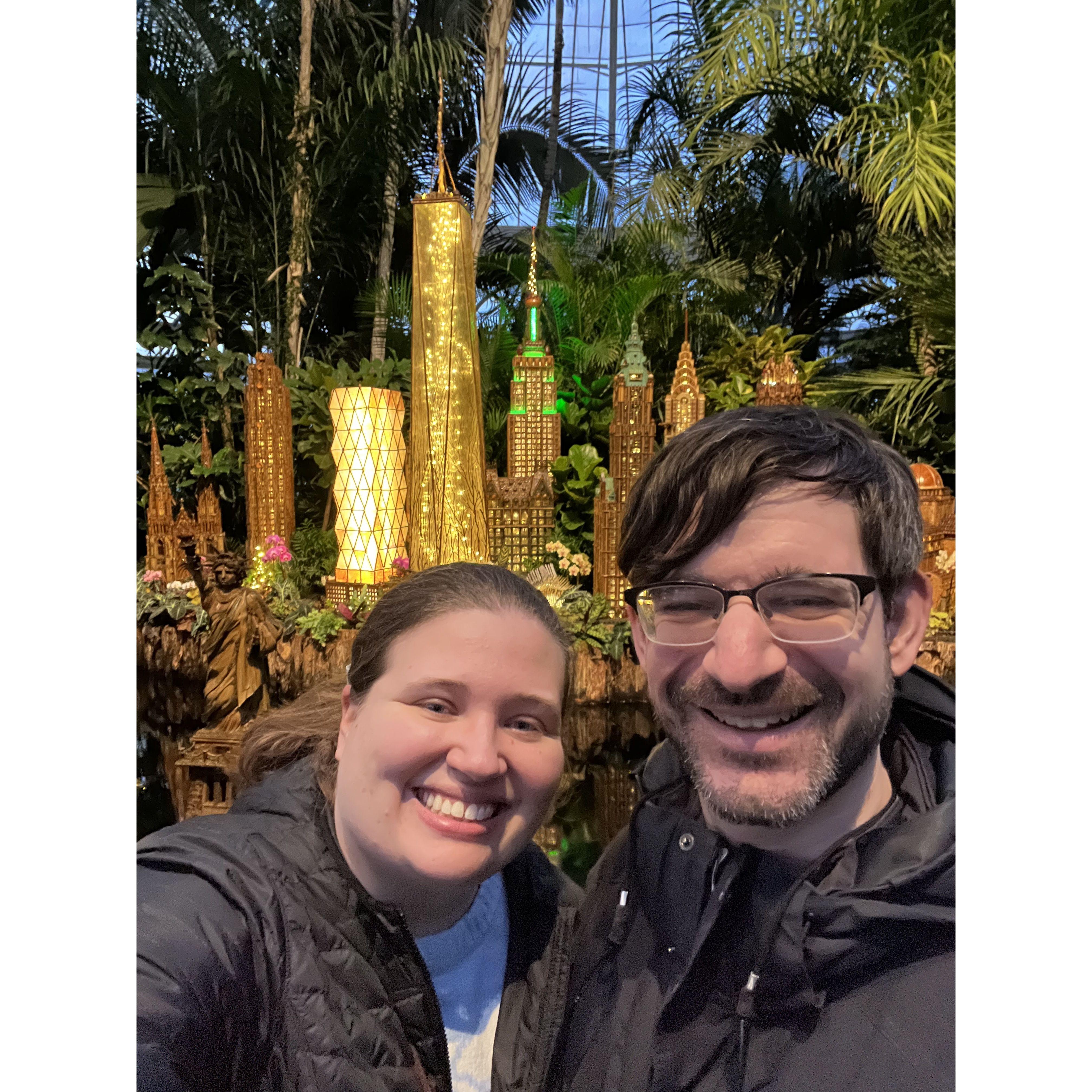 New York Botanical Garden's Annual Train Show in December 2024. We love visiting Botanical Gardens and Sarah loves model train displays.