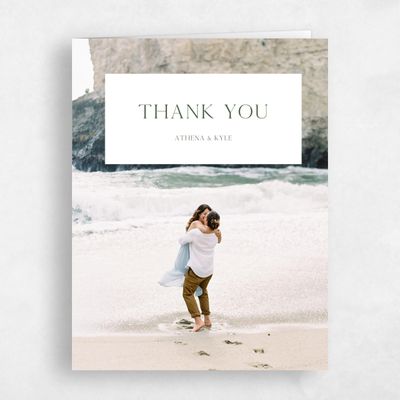 White Beach Wedding Thank You - Anaheim Photo