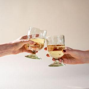 Etched Thistle Recycled Glassware