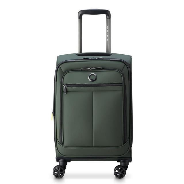 DELSEY Paris Sky Lite Softside Expandable Luggage with Spinner Wheels, Green, Carry on 19 Inch
