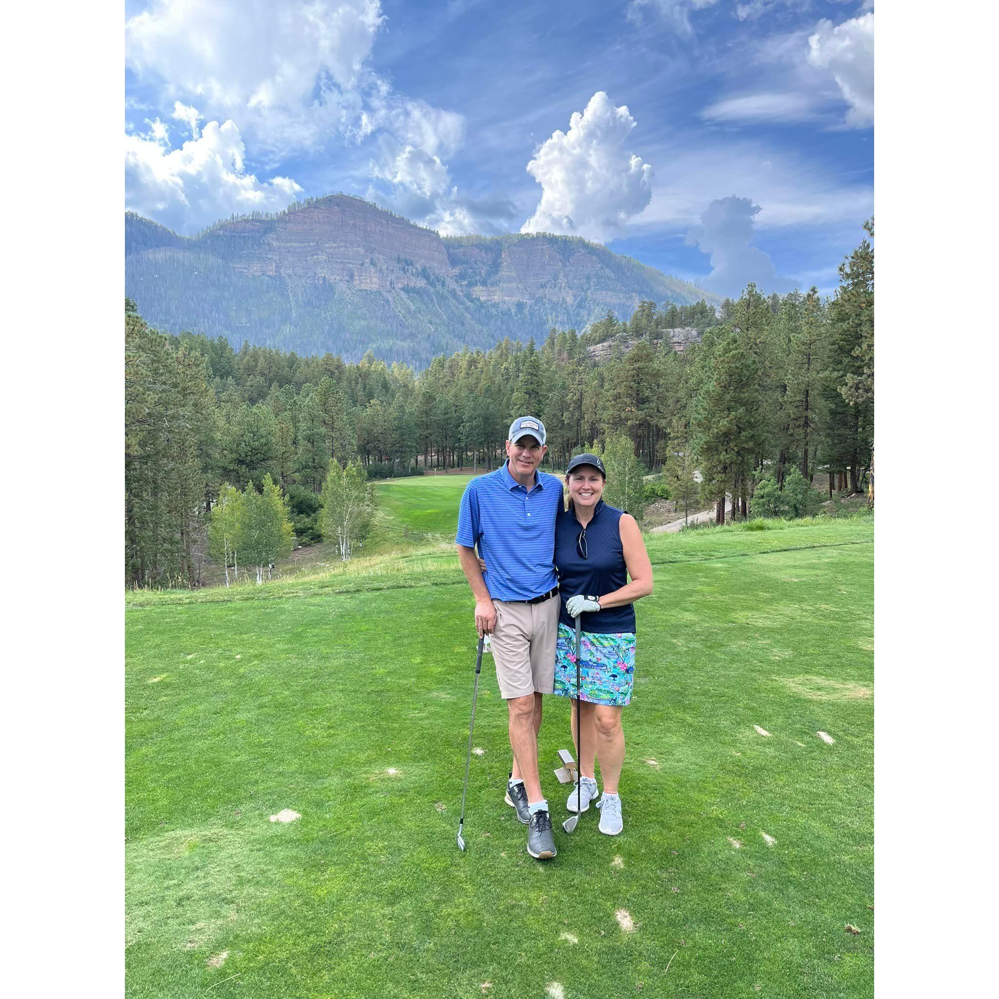 At the Mountain Course at the Glacier Club in Durango, CO.