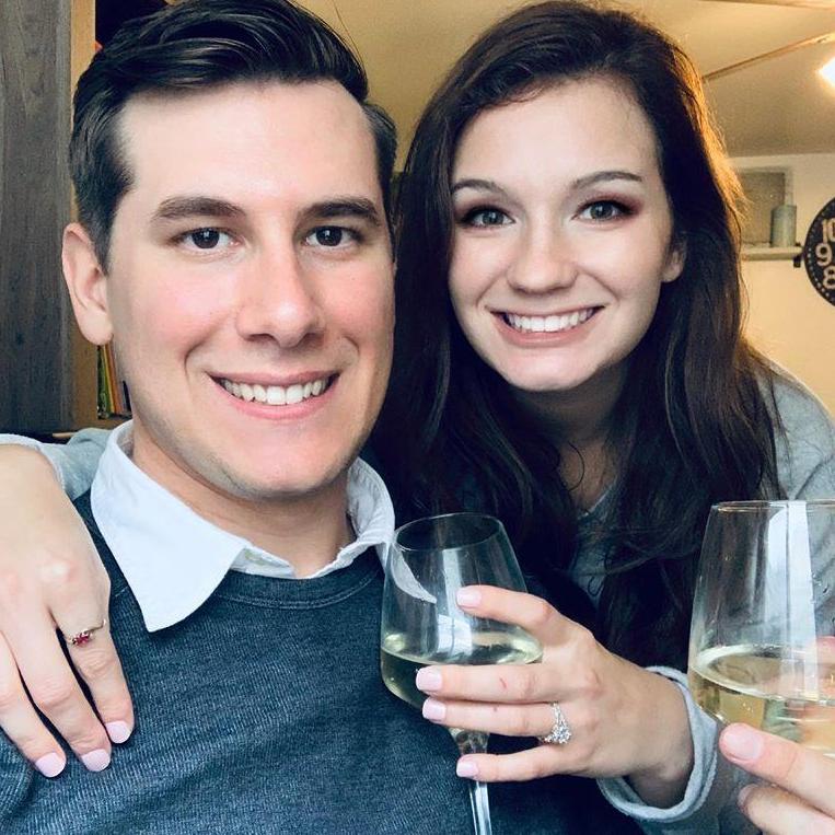 Cheers to our engagement!