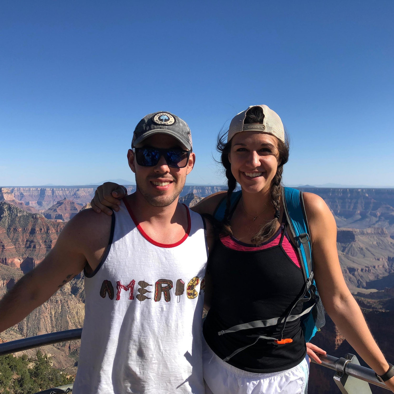 Grand Canyon, North Rim;
7 mile hike that day!