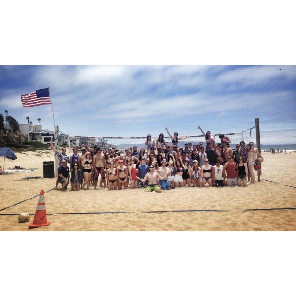 Infamous 4th July 2015 picture. Michael is indeed there! Little did I know that man on the far left in a blue Hawaiian shirt would be my future husband.