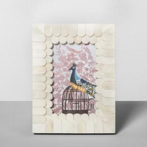 4"x6" Scalloped Pieced Bone Frame - Opalhouse™