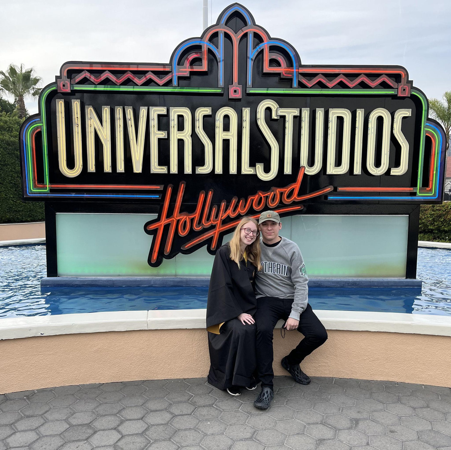 This is from their first vacation together - LA in November of 2021. They went to Universal Studios and Disneyland!
