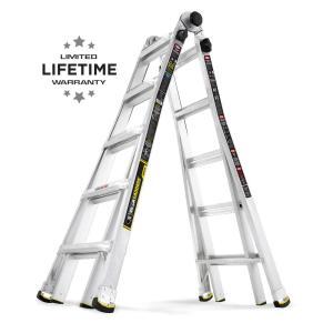 22 ft. Reach MPX Aluminum Multi-Position Ladder with 375 lb. Load Capacity Type IAA Duty Rating
