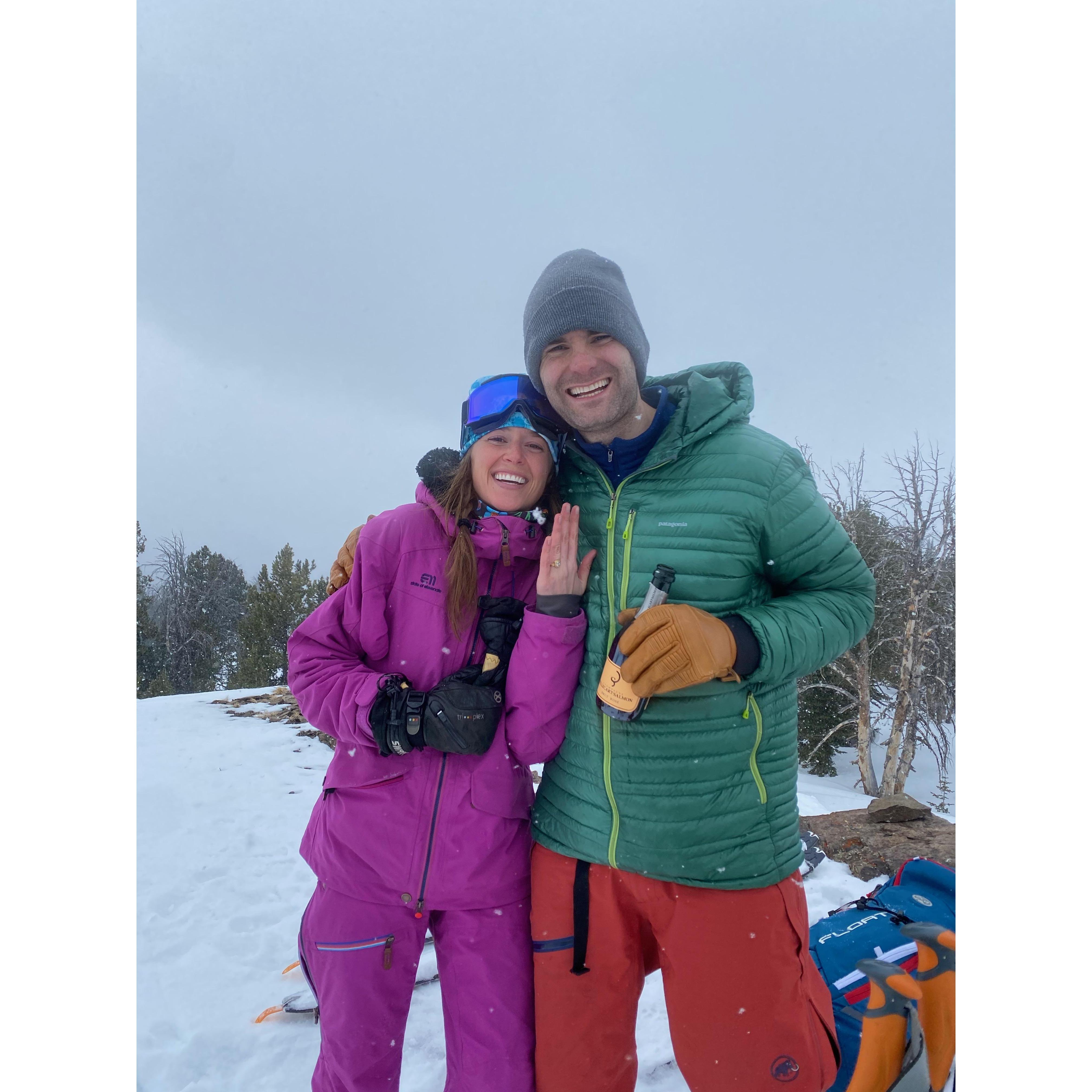 Engagement! Galena backcountry, Idaho