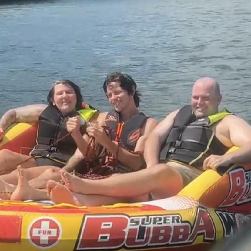 Tubing at lake Kinkade 2023