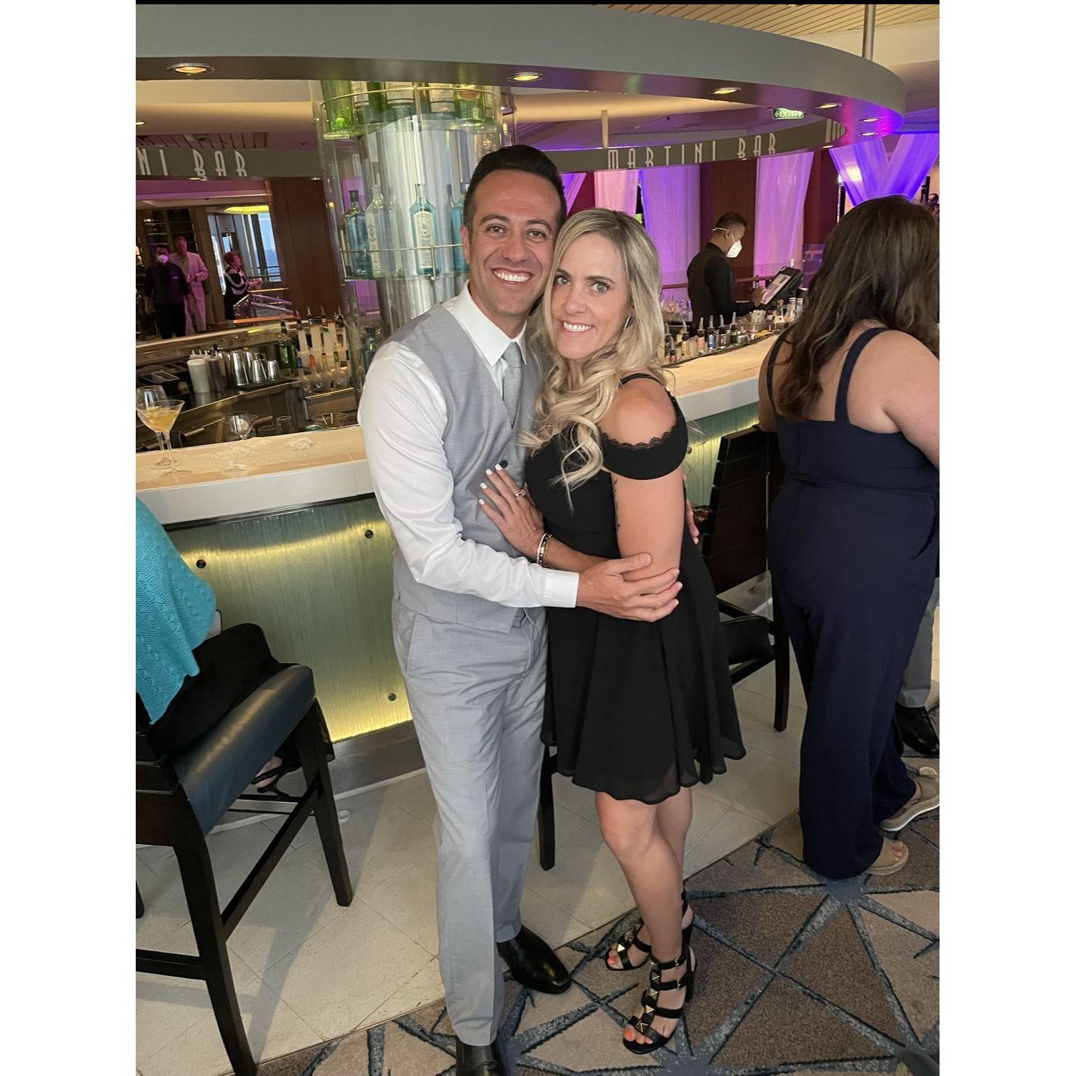 On our cruise to celebrate Alan's birthday!