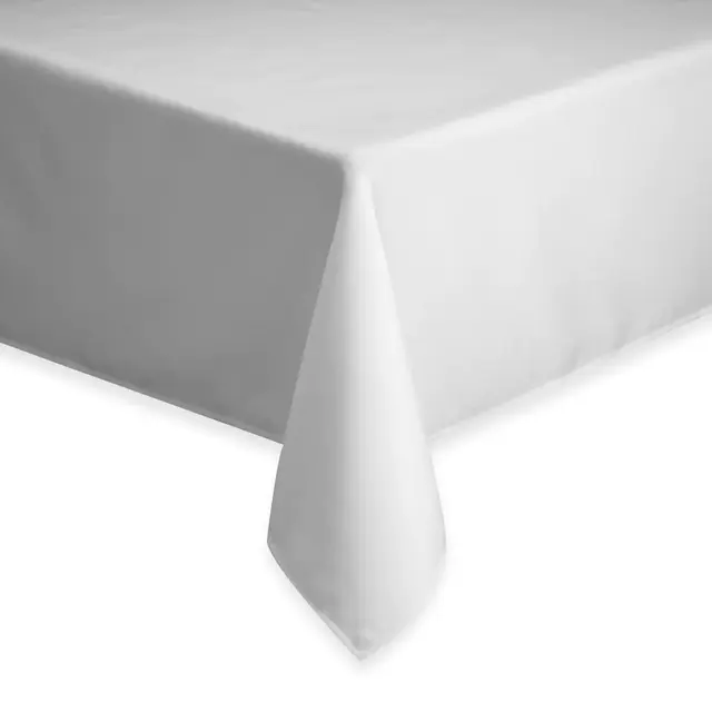 Basics 70-Inch Square Tablecloth in White