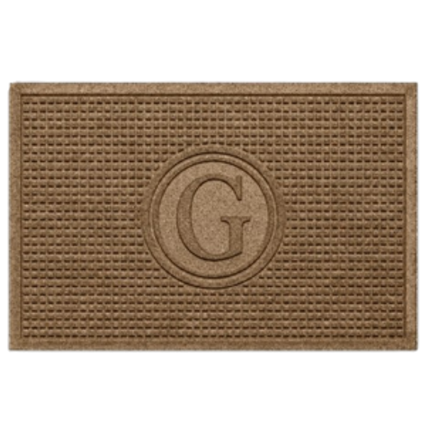 WaterHog Squares "G" Monogram Doormat