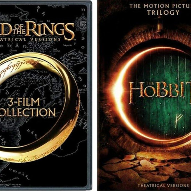 The Lord of The Rings Trilogy & The Hobbit Trilogy 9 DVD Set Widescreen