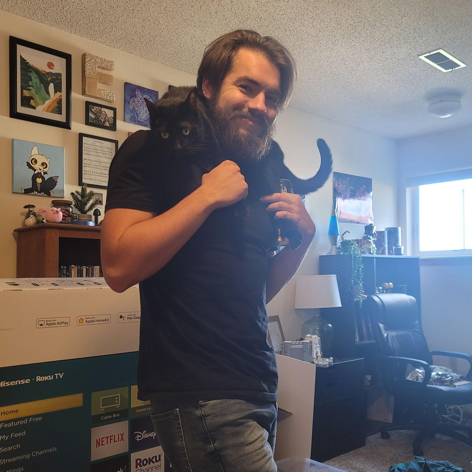 Bagheera used to let Michael carry him around like a sheep.