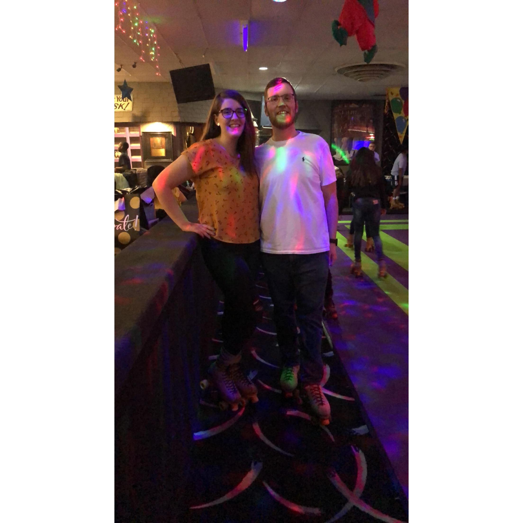 Roller skating date night!