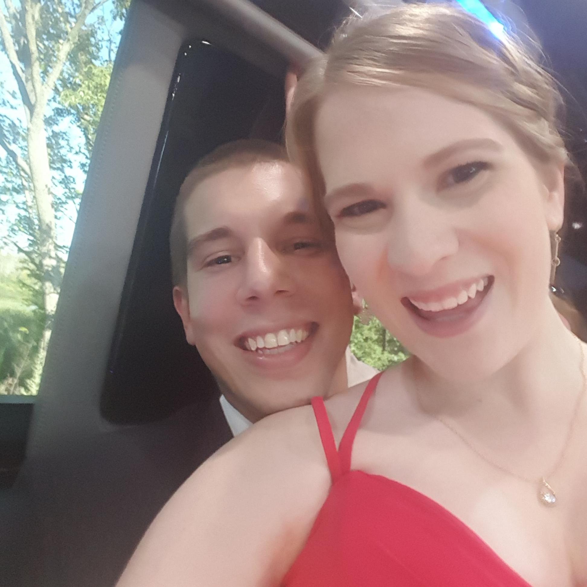 Cheesin' on the party bus at Chandra's wedding in July!