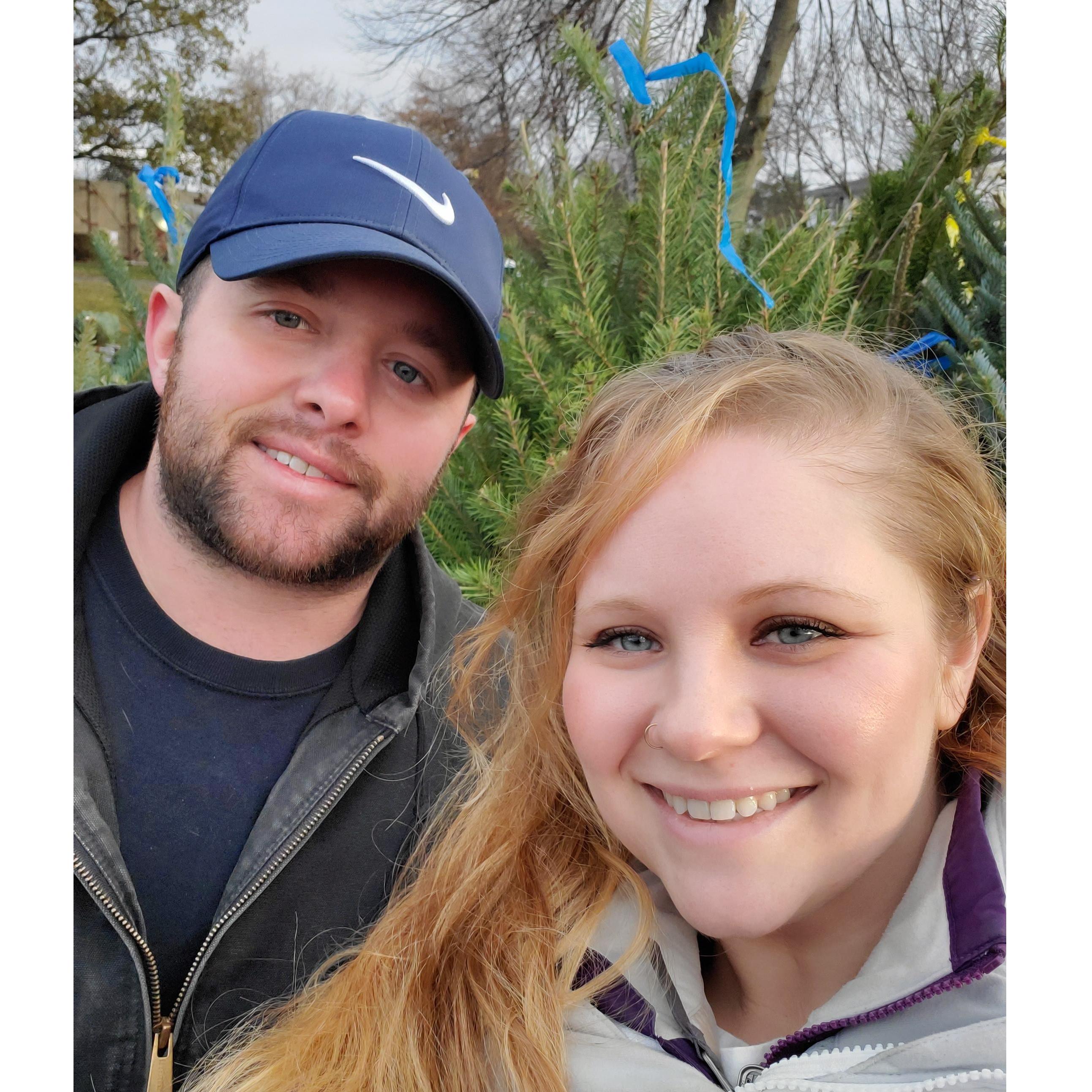 Picking out their first Christmas tree together.
November 2019