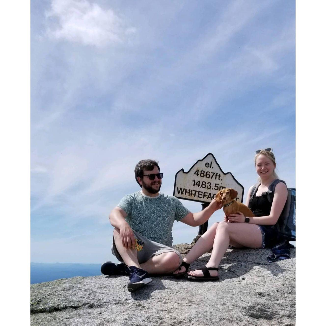 The top of Whiteface mountain in the Adirondacks (accessible by vehicle and some stairs). RIP to the best girl.