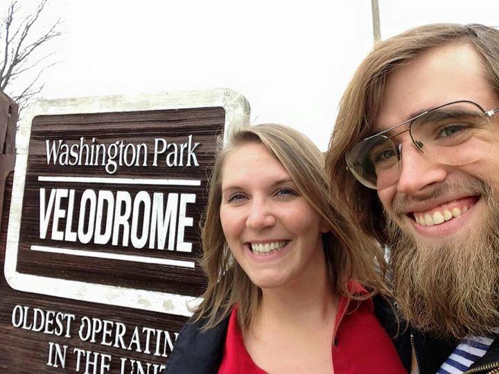 Stopping by Washington Park Velodrome in Kenosha, WI on our way back from Thanksgiving (2015)