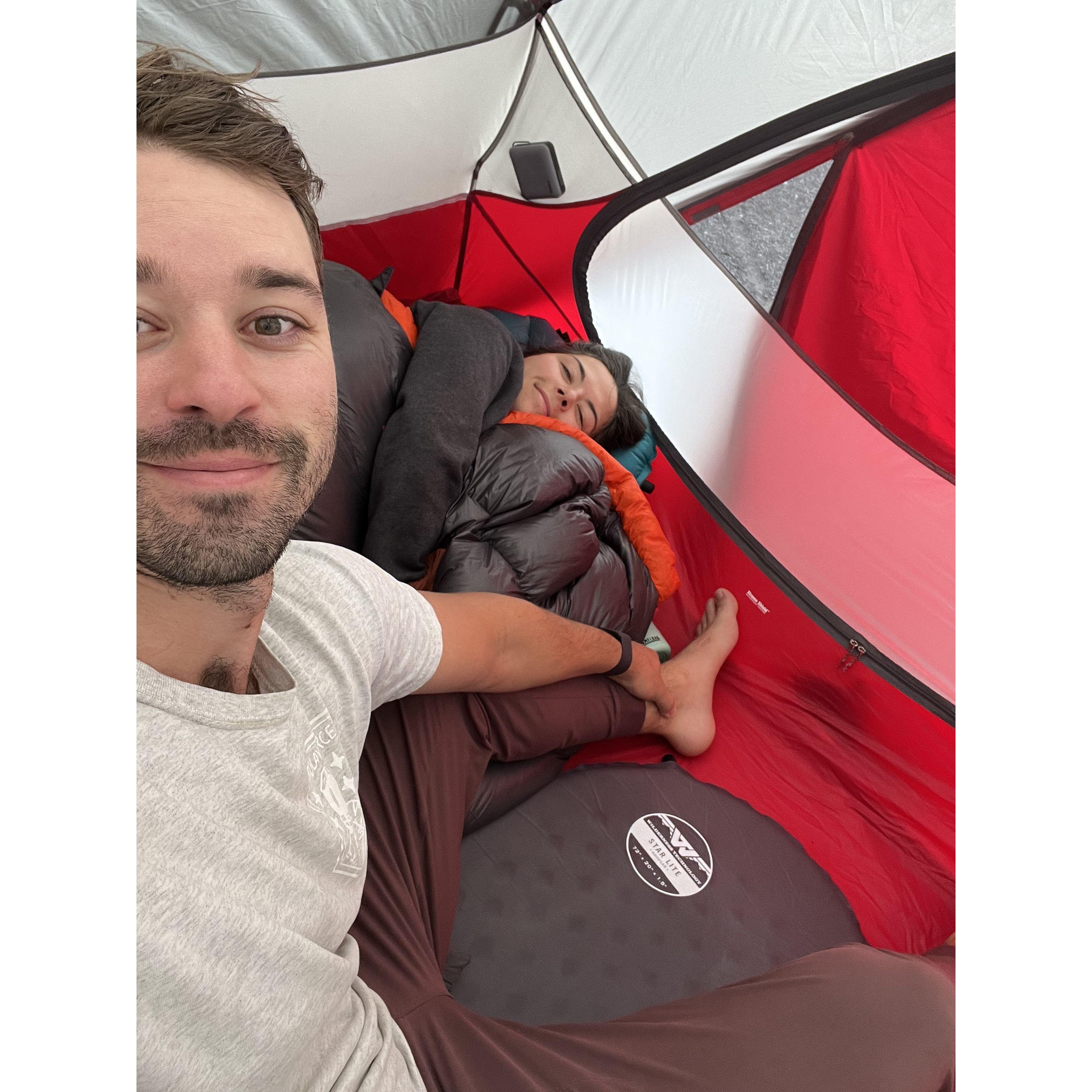 Tent camping