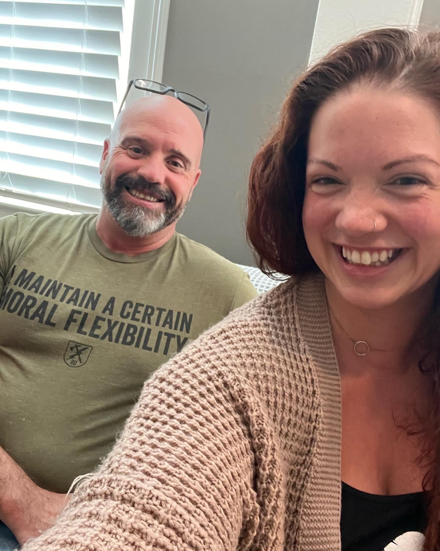 post-facial selfies for Chris's birthday!
