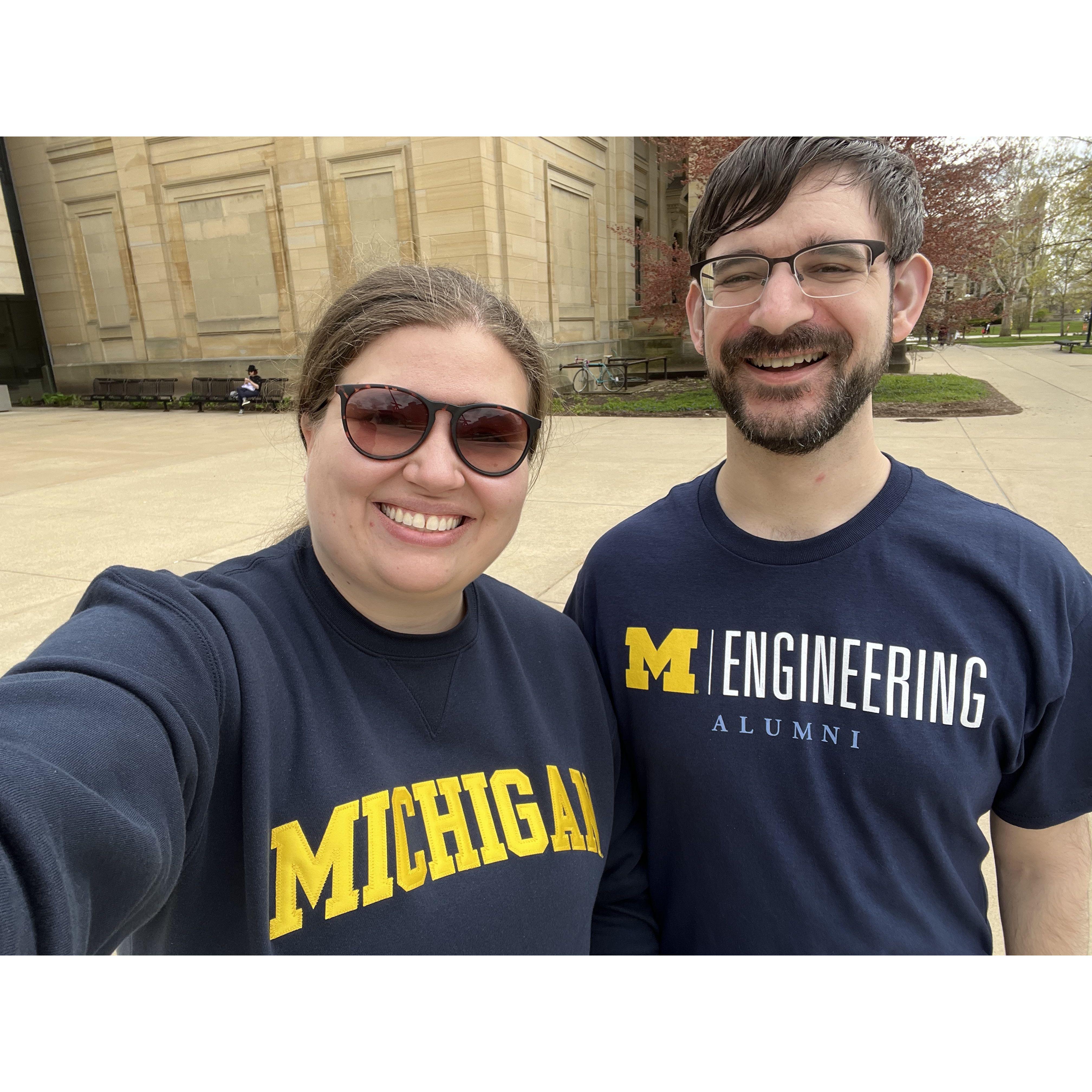 Go Blue! Ann Arbor, Michigan in April 2023.