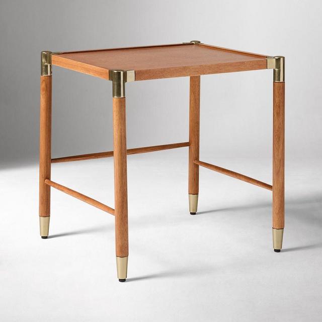 Arnet 18" Side Table, Wood, Sienna