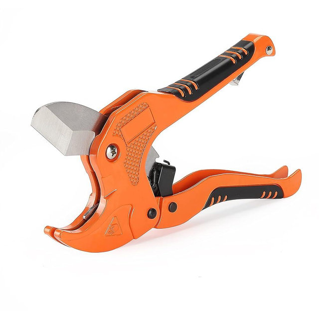 Bates- PVC Pipe Cutter, Cuts up to 1-1/4", Ratcheting PVC Pipe Cutter Tool, Pipe Cutters PVC, PVC Pipe Shears, PVC Cutter, Plastic Pipe Cutter, PEX Pipe Cutter, PVC Cutter Tool, PVC Ratchet Cutter