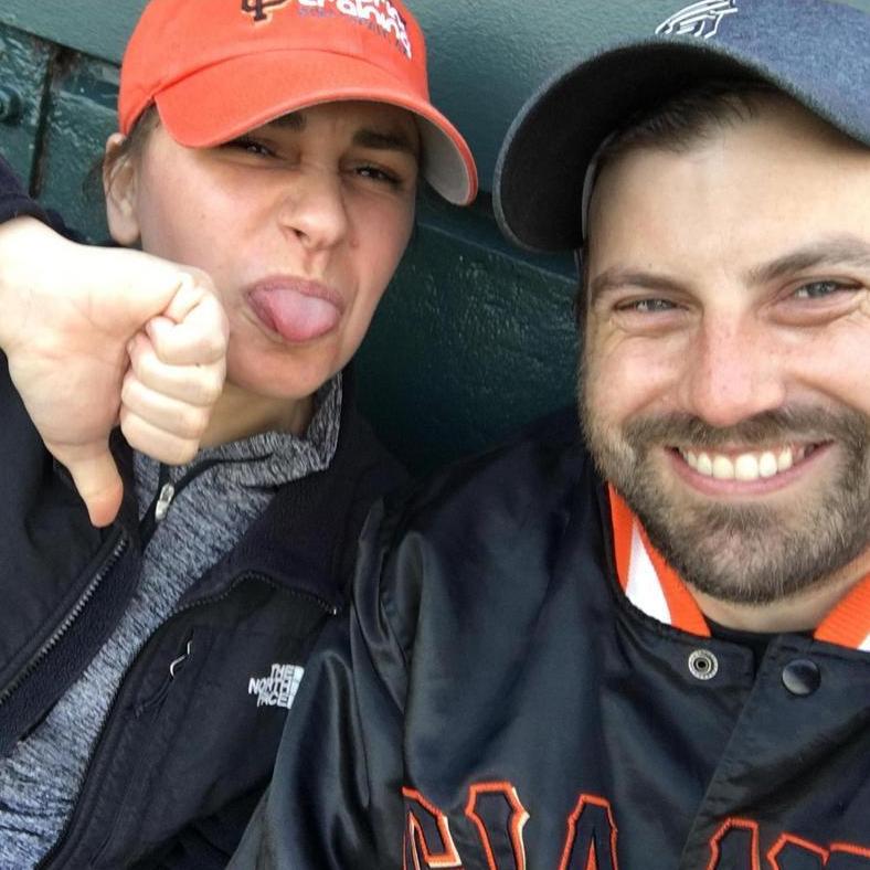 Our first Giants game... Beat LA!