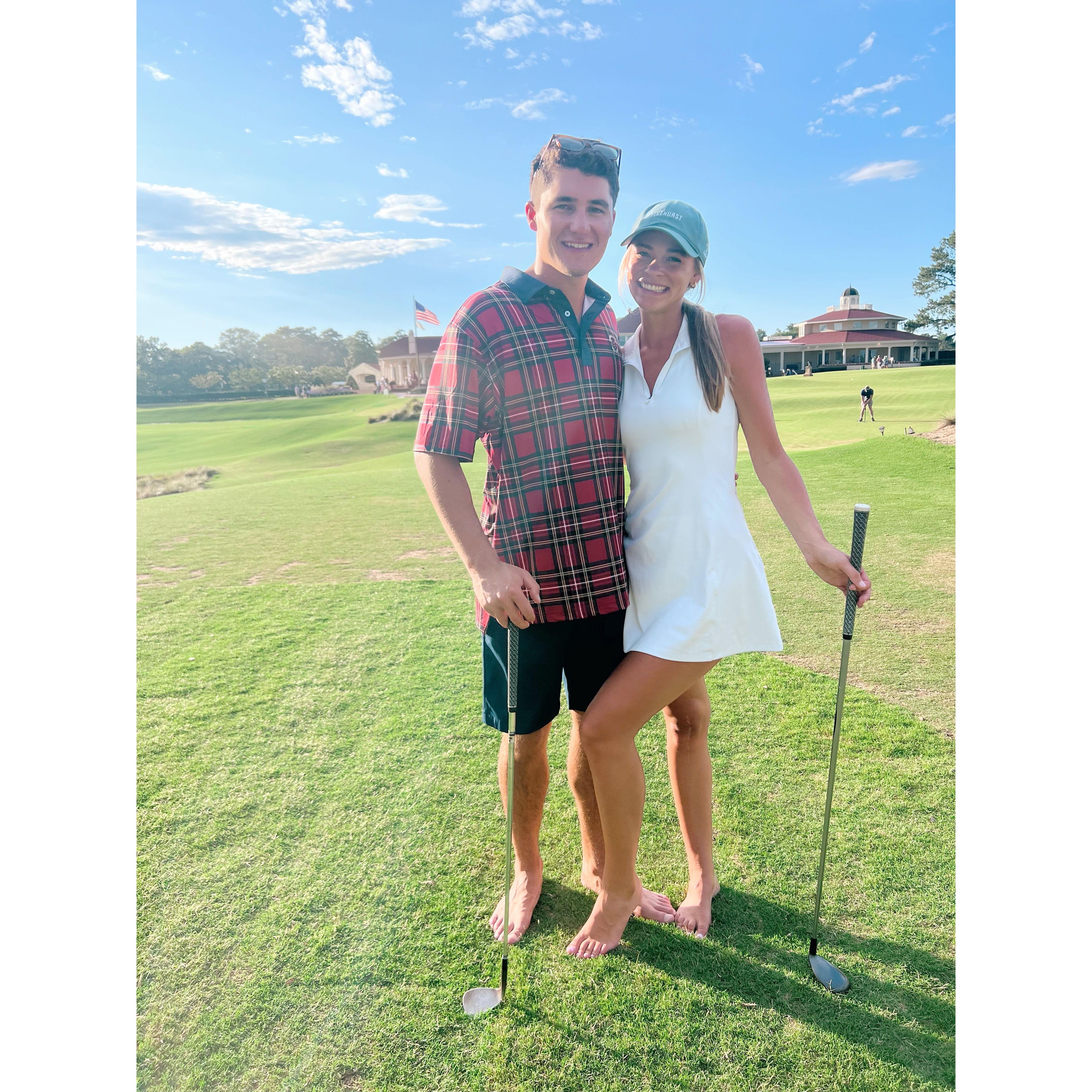 We took a trip to Pinehurst, NC! Drew is a great golf coach!