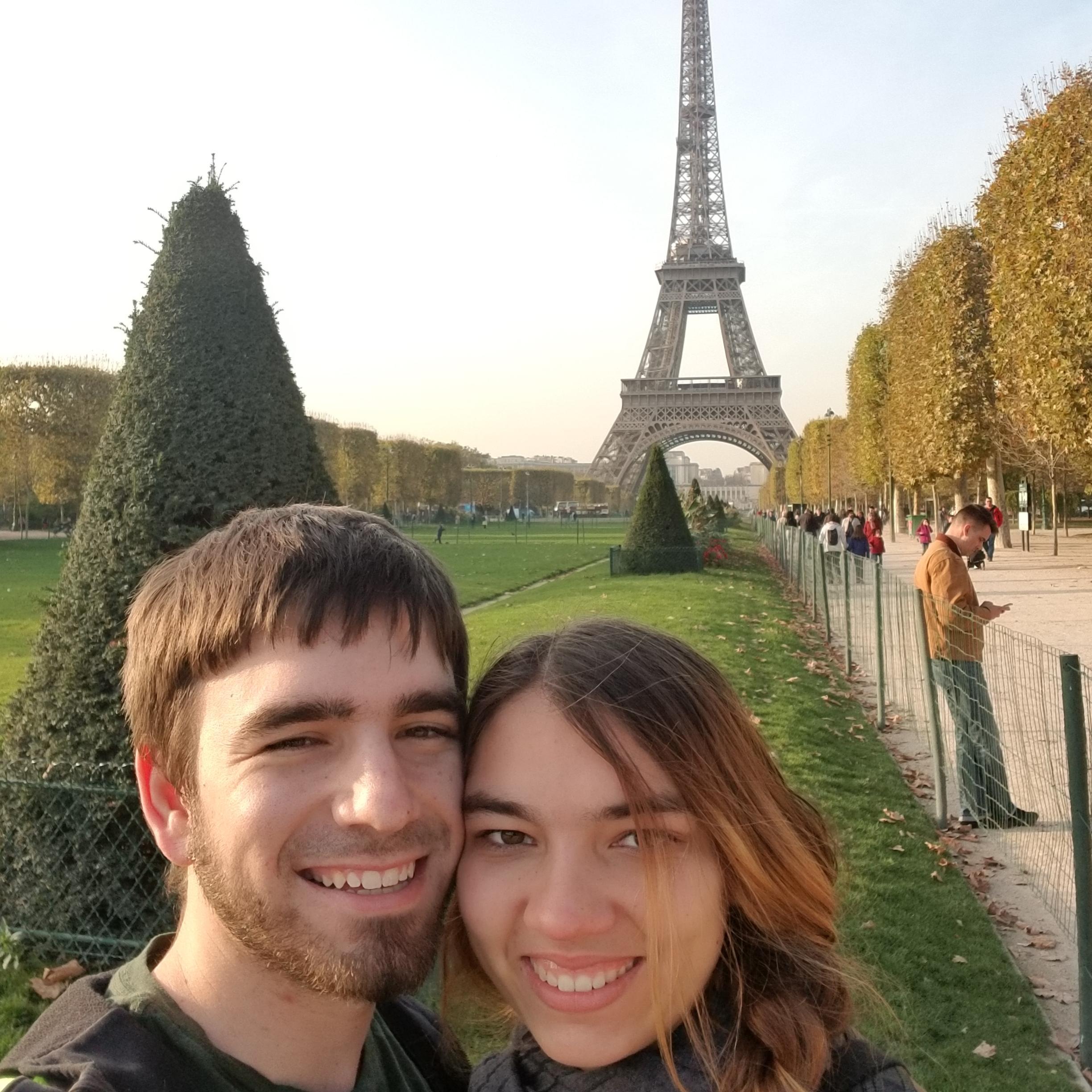 Andrew visiting Noelle in France while she was there for her year abroad in November of 2017.