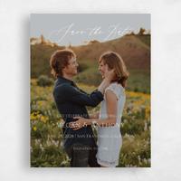 White Wedding Save the Date - Bellfort Photo