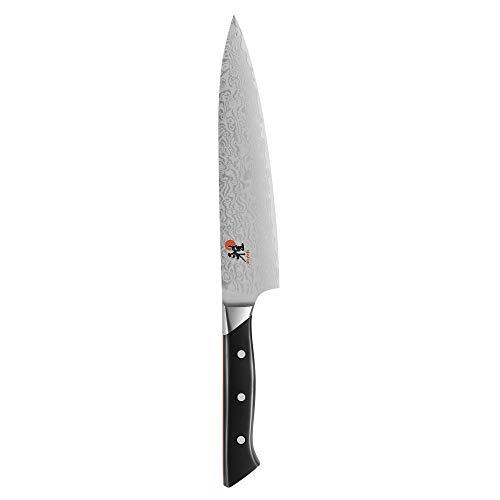 Miyabi 34313-213 Fusion Morimoto Edition Chef's Knife, 8-inch, Black w/Red Accent/Stainless Steel