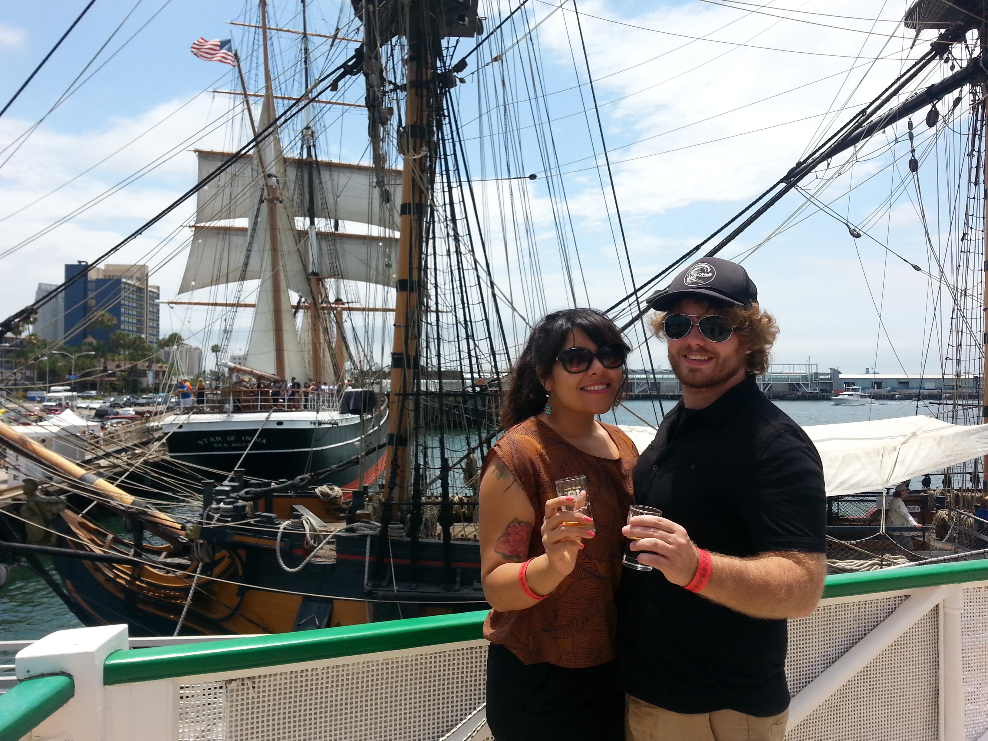 The one where we were in San Diego for Ballast Point's tasting on ships in the marina.